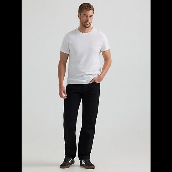LEE REGULAR FIT STRAIGHT LEG JEAN:DOUBLE BLACK 34x29 NWT IN PKG - Picture 1 of 9